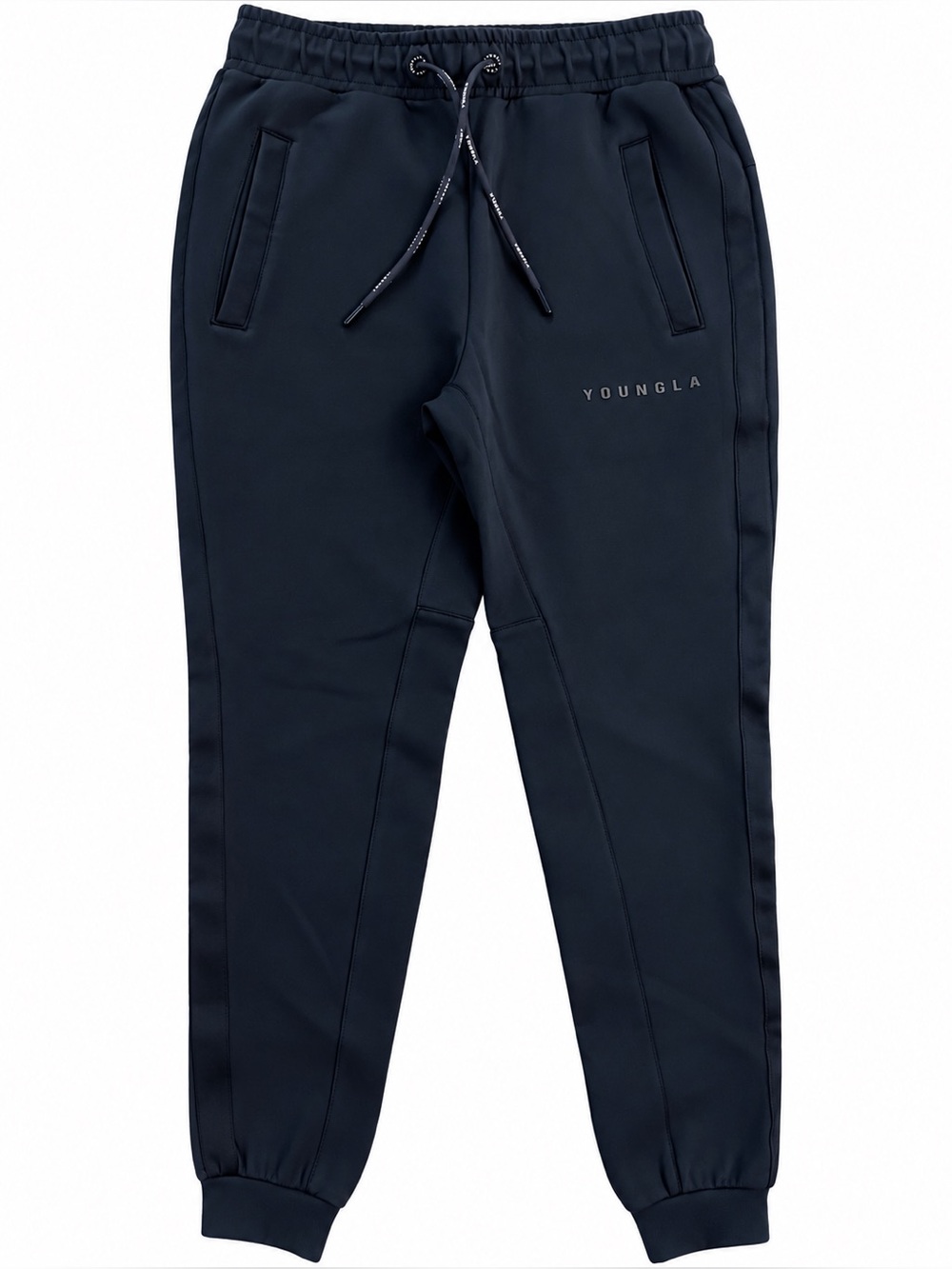 YoungLA Men's Dark Navy Performance Joggers